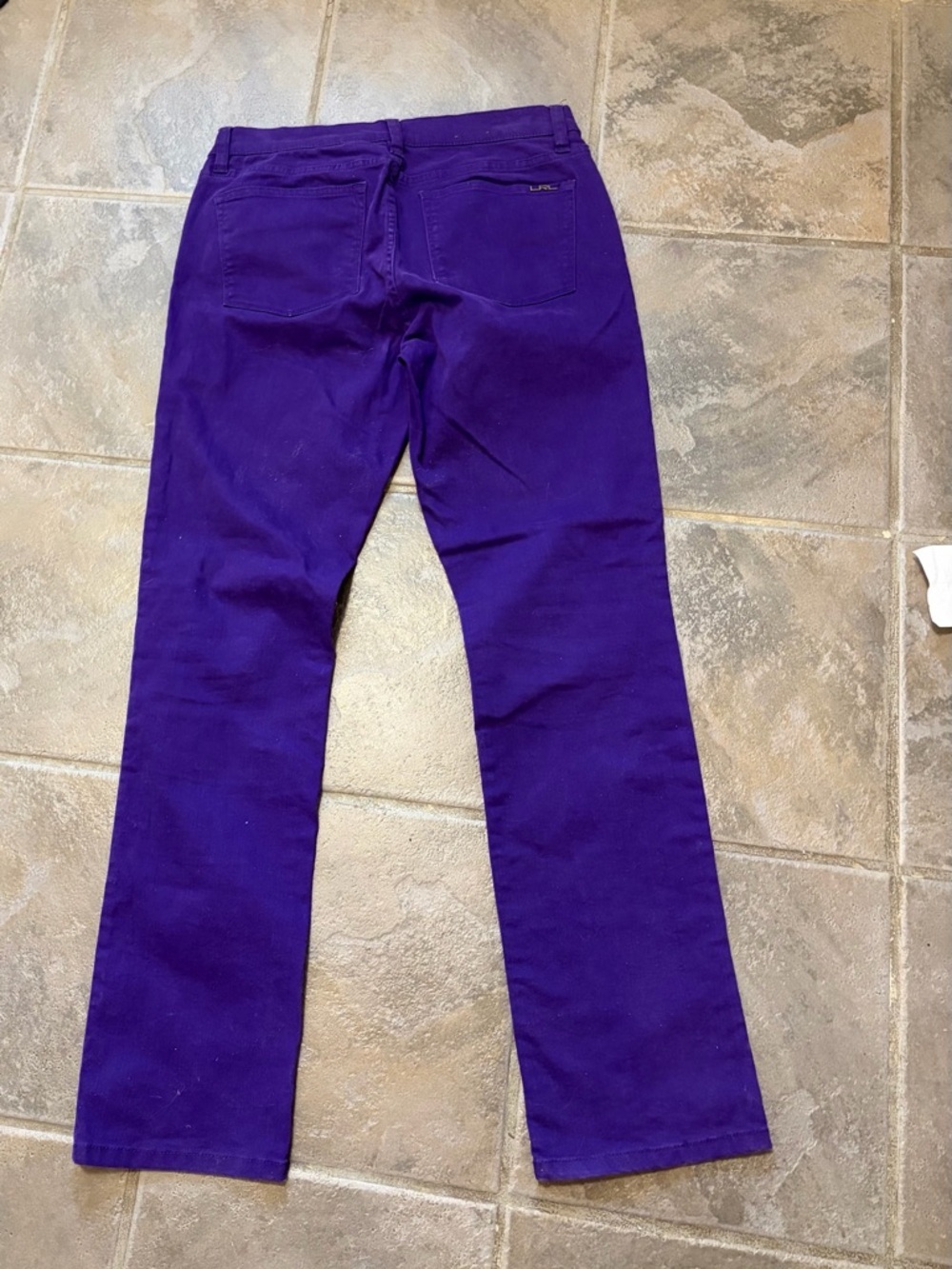 Ralph Lauren Purple Straight-Leg Pants - Picture 3 of 5
